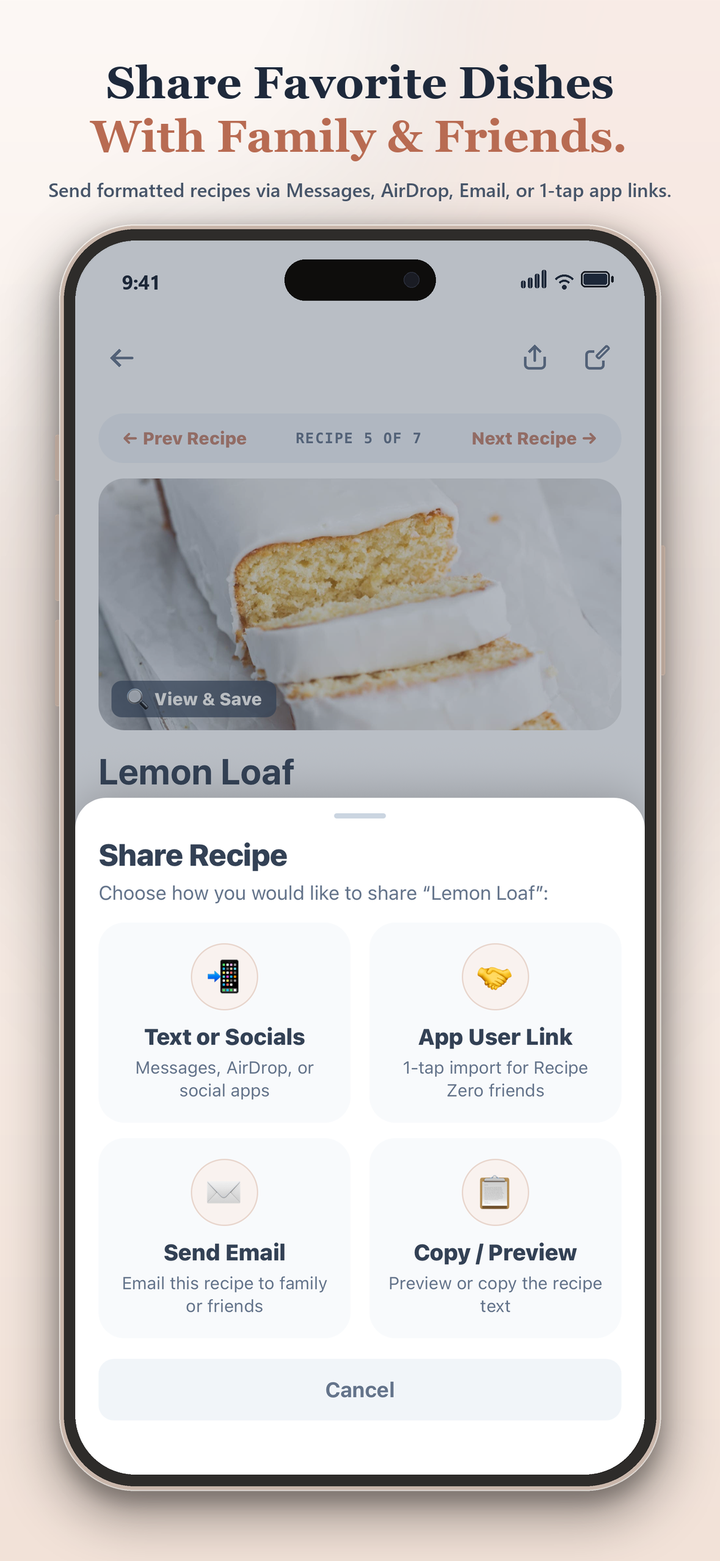 Share Favorite Dishes with Family and Friends